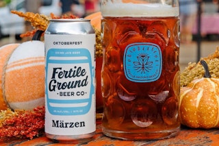 Fertile Ground Oktoberfest Marine in can and stein