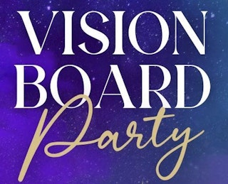 Vision Board party graphic