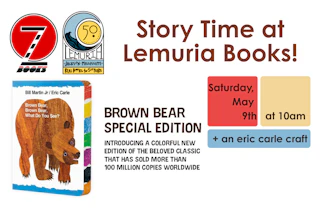 Story time event brown bear special edition at lemuria event graphic