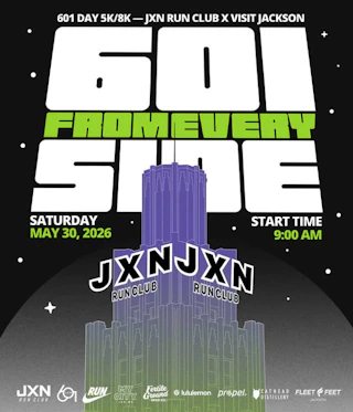 JXN RUN CLUB 601 DAY 5k flyer