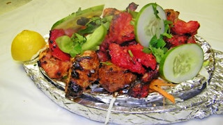 Spice Avenue plate of Indian food